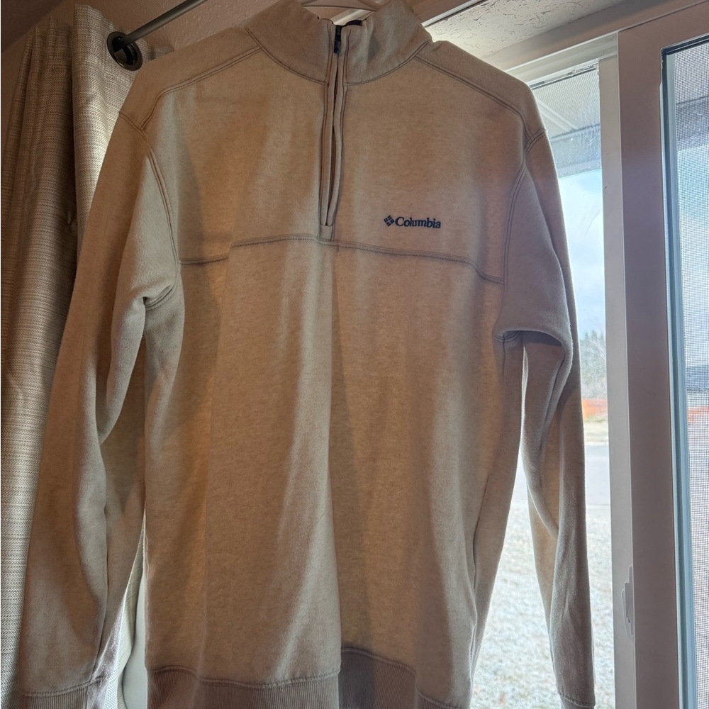 Columbia Men's Tan Zip-Up Sweater